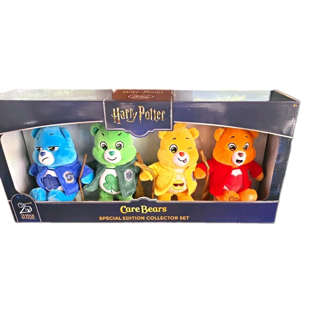 Basic Fun Harry Potter x Care Bears Collector's Edition Plush Set 14-24 in